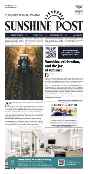 Sunshine Post Issue #9 - June 2026: Out With the Old, In With the New: Hello, Summer!